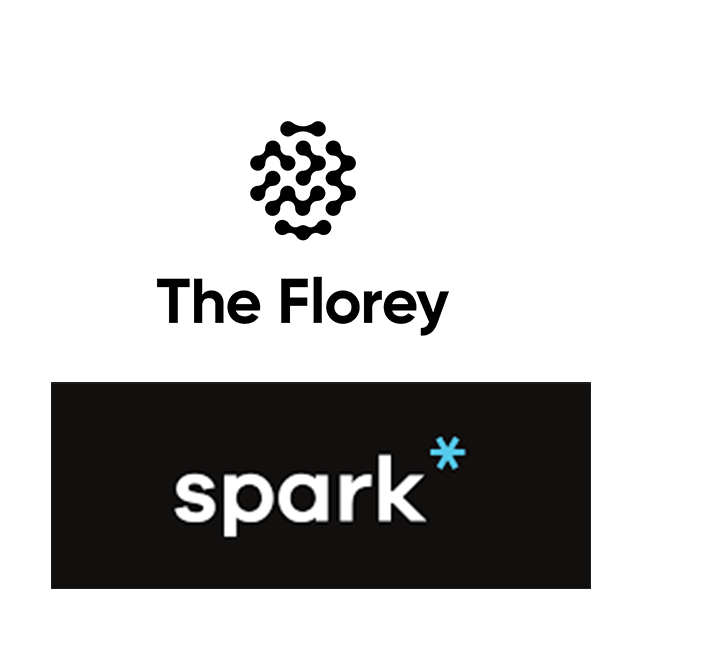 The Florey-Spark Digital-logos-new2 Logos for The Florey Institute of Neuroscience and Mental Health and Spark Digital