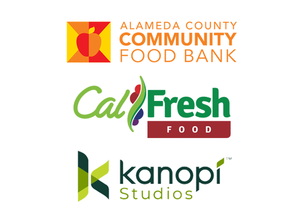 Untitled-43 Alameda County Community Food Bank, Cal Fresh, and Kanopi Studios logos